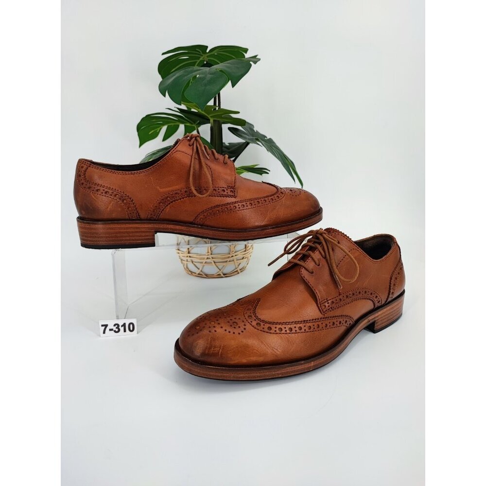 Cole Haan Men's Tan Brown Wingtip Oxfords